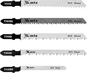 MTX Jogo De Laminas De Serra Para Madeira 5 Pcs//