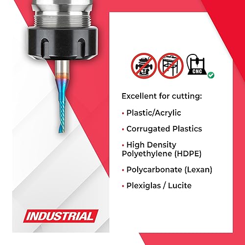 Miniatura 65 de Amana Tool Spektra 51446-K, 51446-K, 1/8 D x 3/4 CH x 1/4 SHK x 2-1/2 pulgadas de largo, acabado de espejo