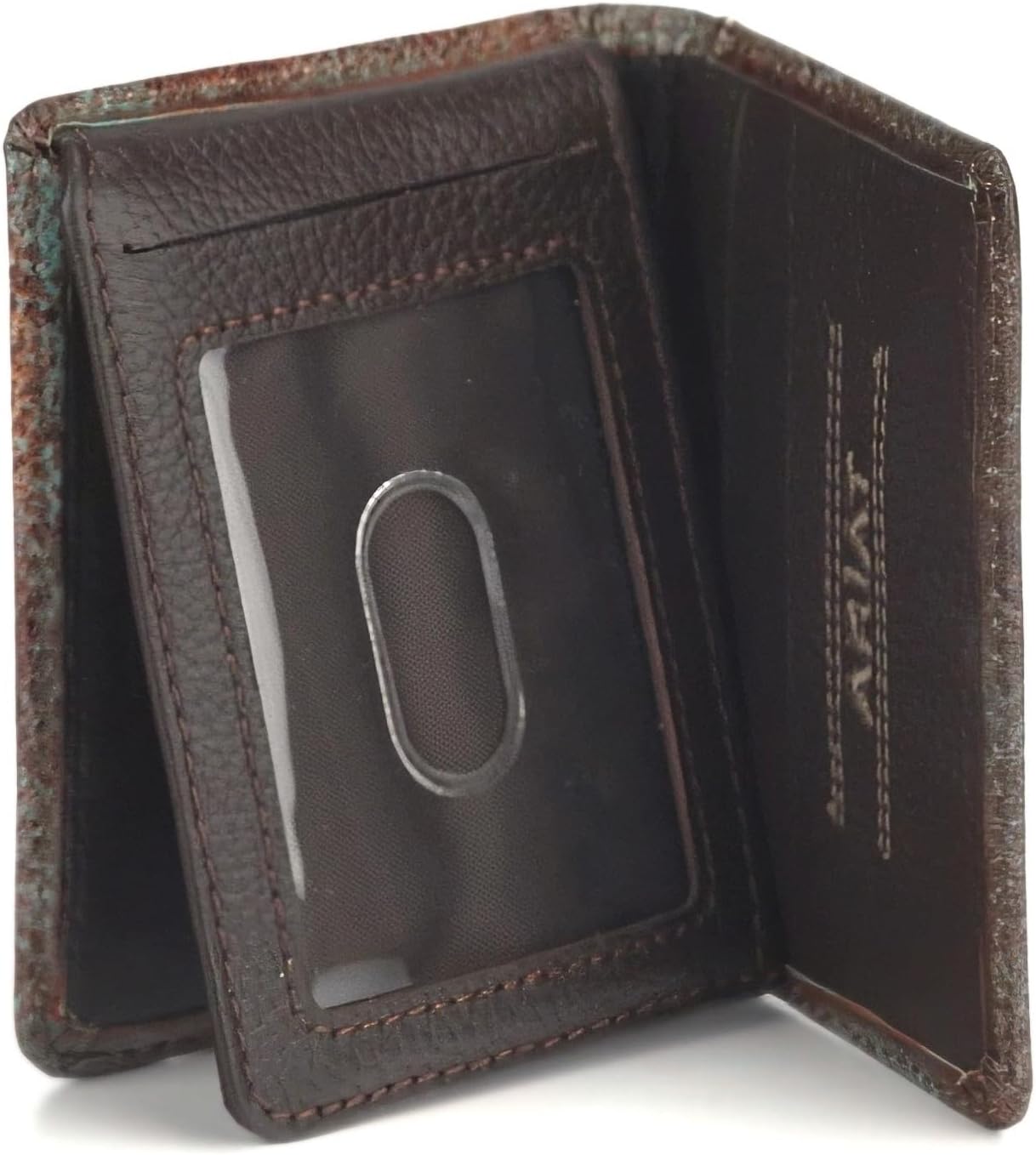 ARIAT Bifold Turquoise Outline Southwest Wallet, Brown
