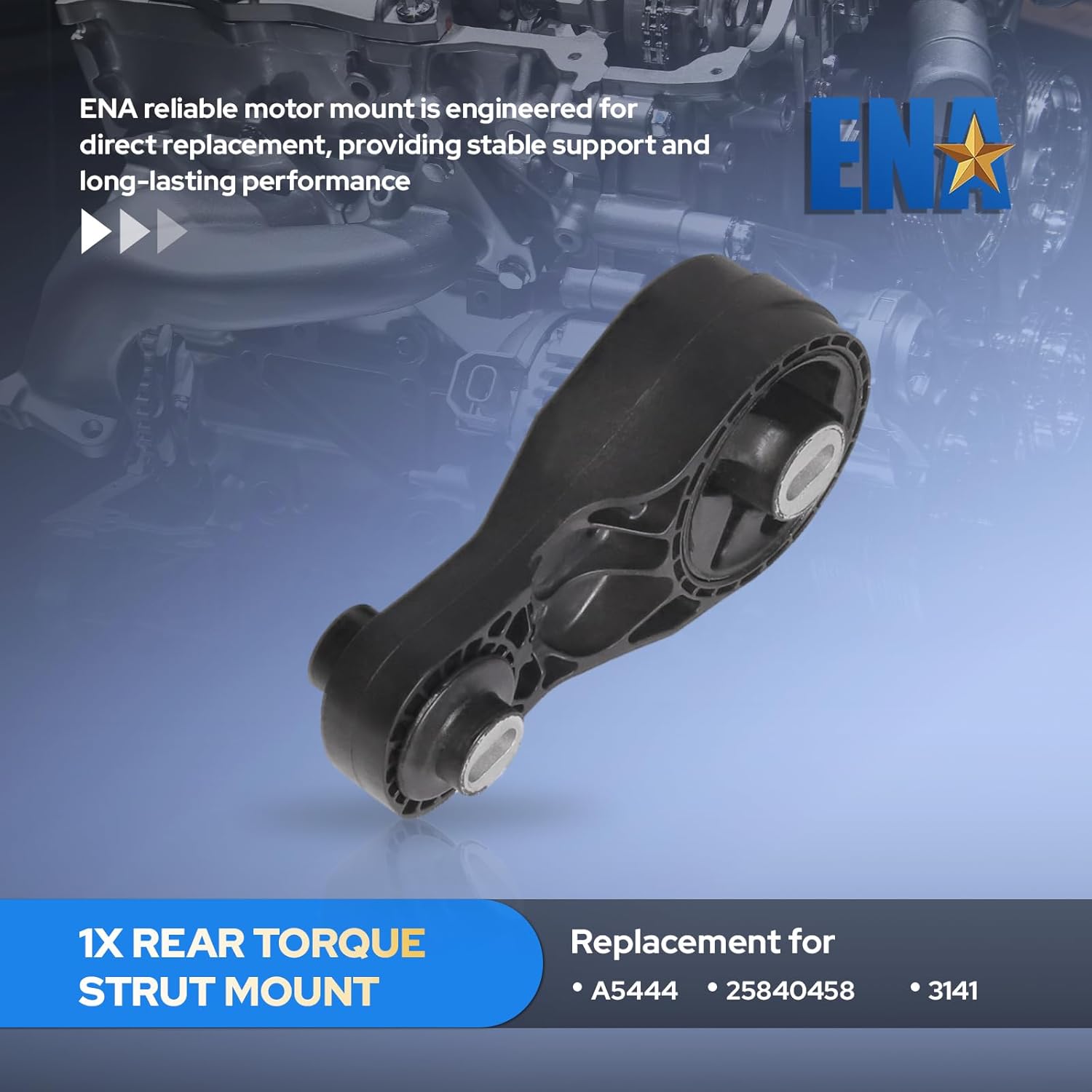 ENA Engine Motor and Trans Mount Set of 4 Compatible with Chevrolet Traverse Buick Enclave GMC Acadia 2009 2010 2011 2012 2013 2014 2015 2016 2017 3.6L Replacement for A5458 A5548 A5444 A5549