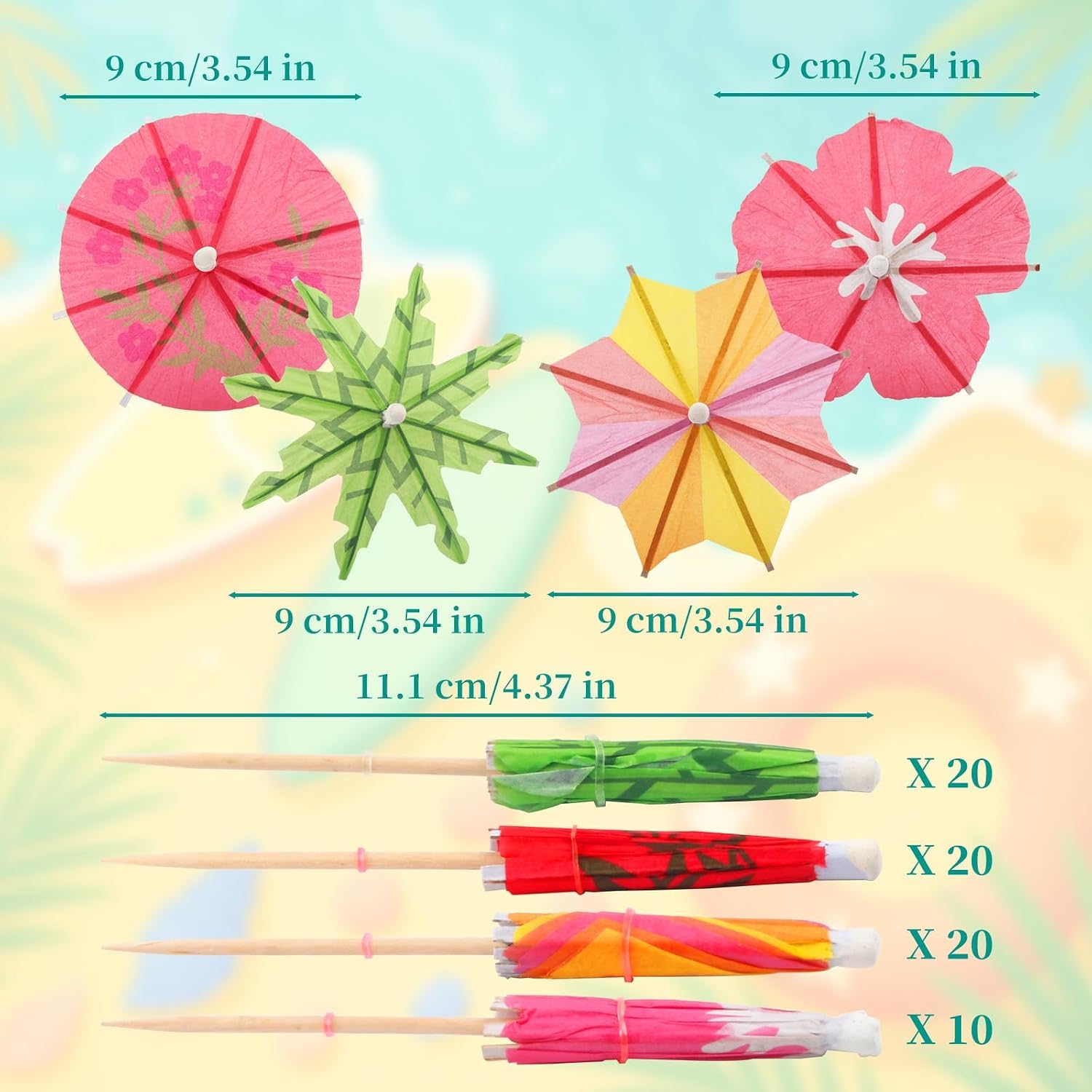 70PCS Drink Umbrellas Cocktail Picks, Drink Umbrellas Cocktail Umbrellas for Drinks Mini Umbrellas for Drinks for Bars Coctail Umbrellas Fruit Plate and Birthday Party