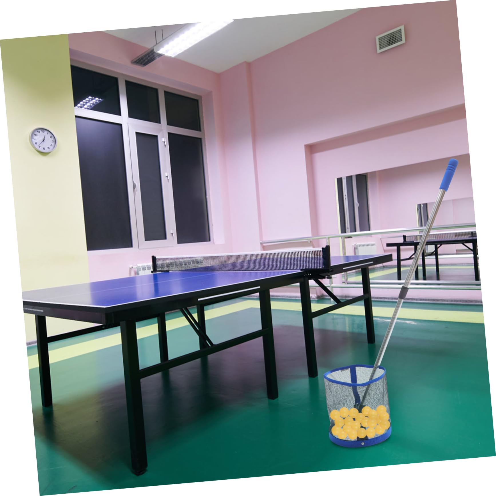 Rete Raccoglipalline da Ping Pong Tavolo Capacità 120 Pezzi di Alluminio | Rete Ping da Tavolo per Palline da Ping, per Allenamento di Tennis Tavolo, Accessorio da Raccolta Colore Casuale