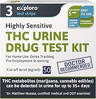 Vista 14 de Exploro Kit de prueba de drogas de marihuana (paquete de 25) - Pruebas de THC para el hogar - Prueba de drogas THC valor a granel