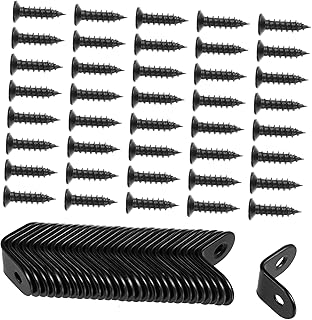 Uonlytech 30pcs Black Corner Code Black Corner Shelf Metal Bracket Kitchen Cabinet Accessories Corner Support Corner Brackets Corner Brace with Screws Corner Shelf Support Corner Fitting