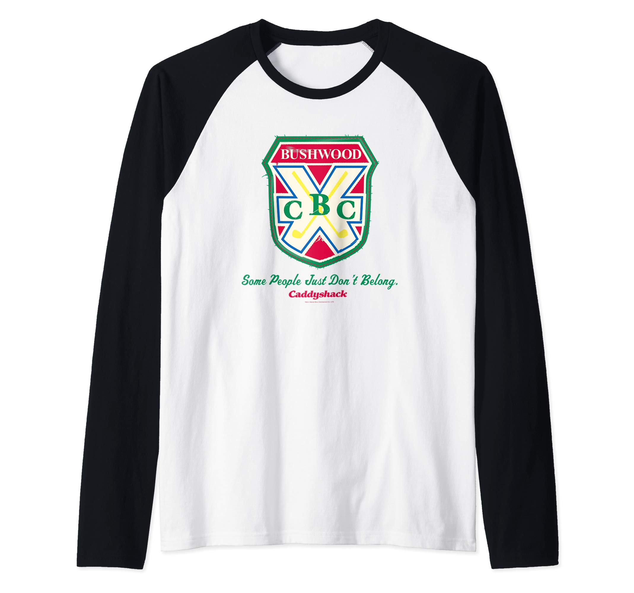 CaddyshackBrushwood CBC Crest Raglan Baseball Tee