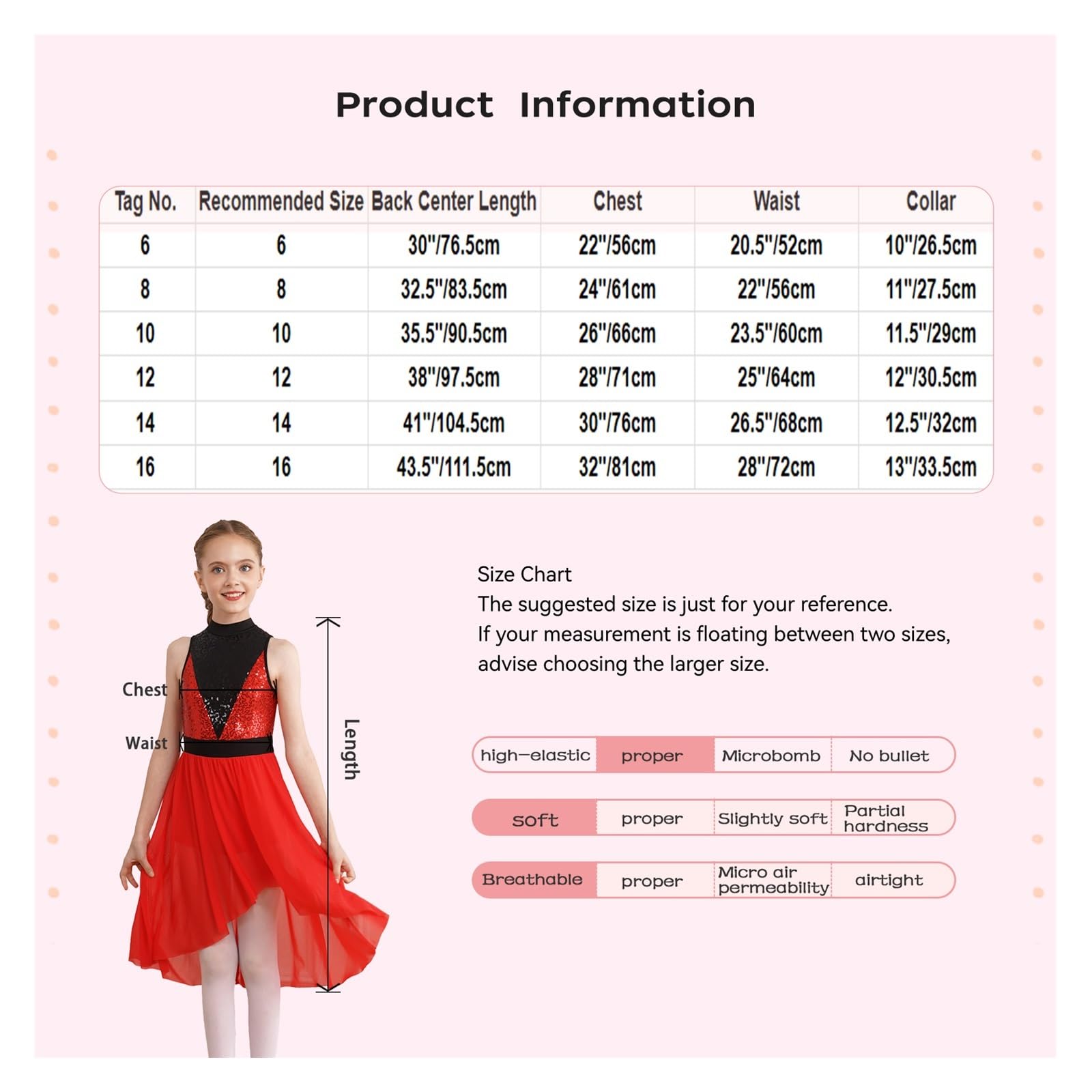 Vestido de Baile lírico for niñas y niños, Falda de Malla Alta y Baja con Lentejuelas, Mono de Baile, Vestido de actuación, Ropa de Baile Moderna for niños para Mujeres(Hot Pink,6)