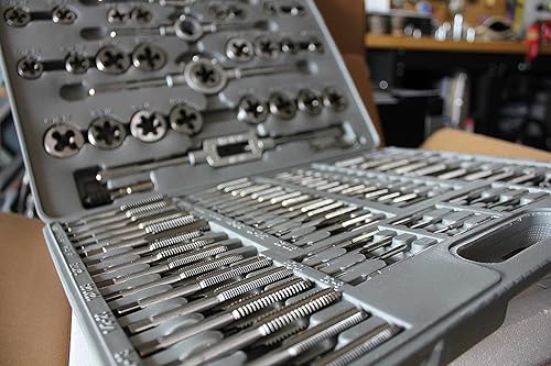 Miniatura 3 de Fairmount Tools - Juego de 110 troqueles y machos métricos y estándar en estuche de plástico moldeado