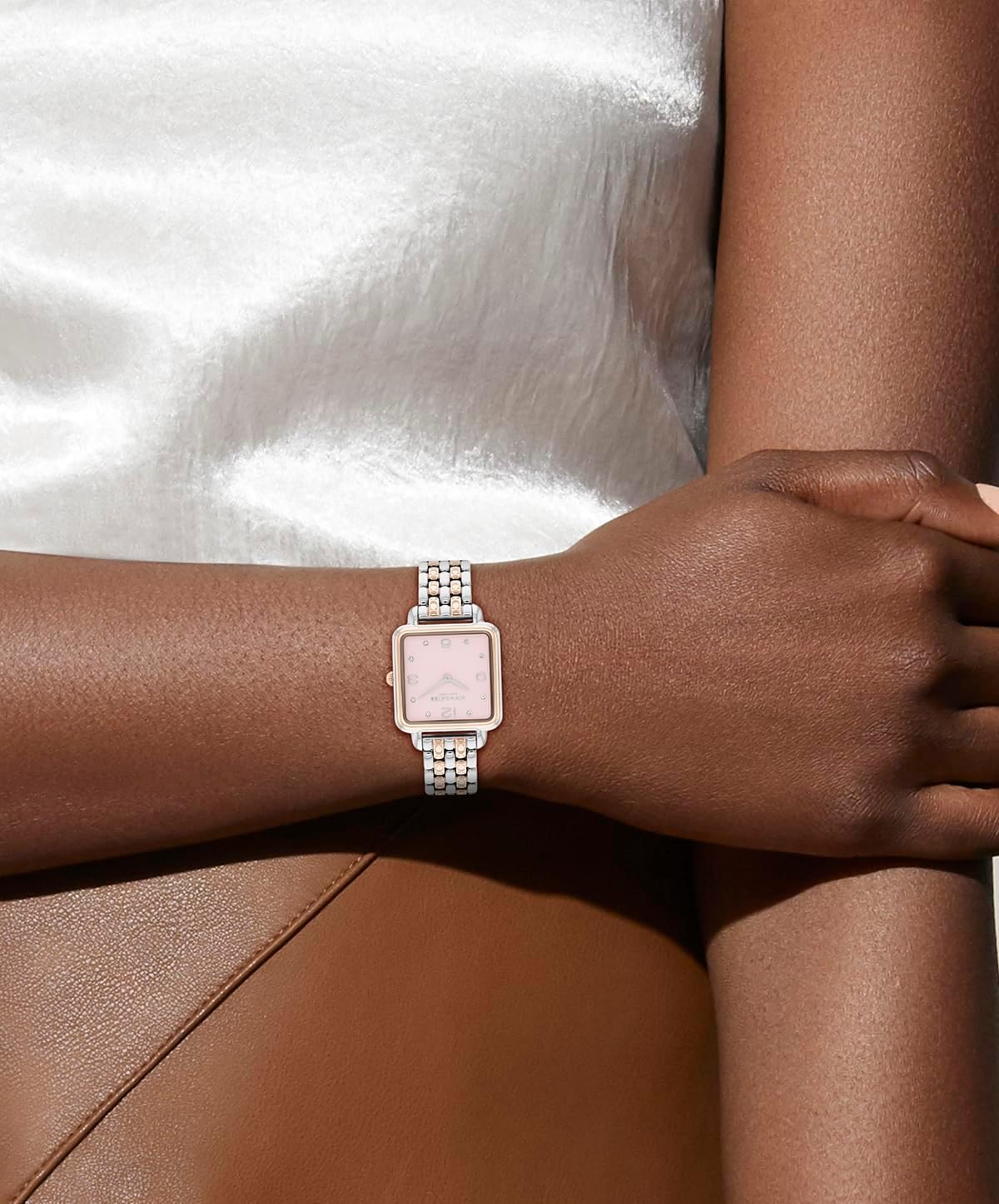 COACH Cass Women's 2H Quartz Watch - Square Stainless Steel Bracelet - Premium Fashion Timepiece - Gift for Her