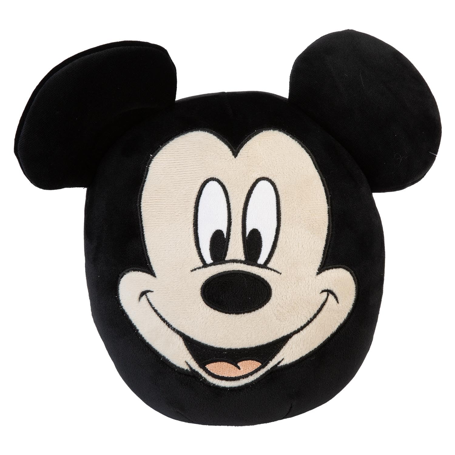 VFM e-Store - Mickey Mouse Oval Pillow - Kids Movie Character - Great for Bedroom Decor, Gift Ideas for Children - Black - 22cm X 16cm