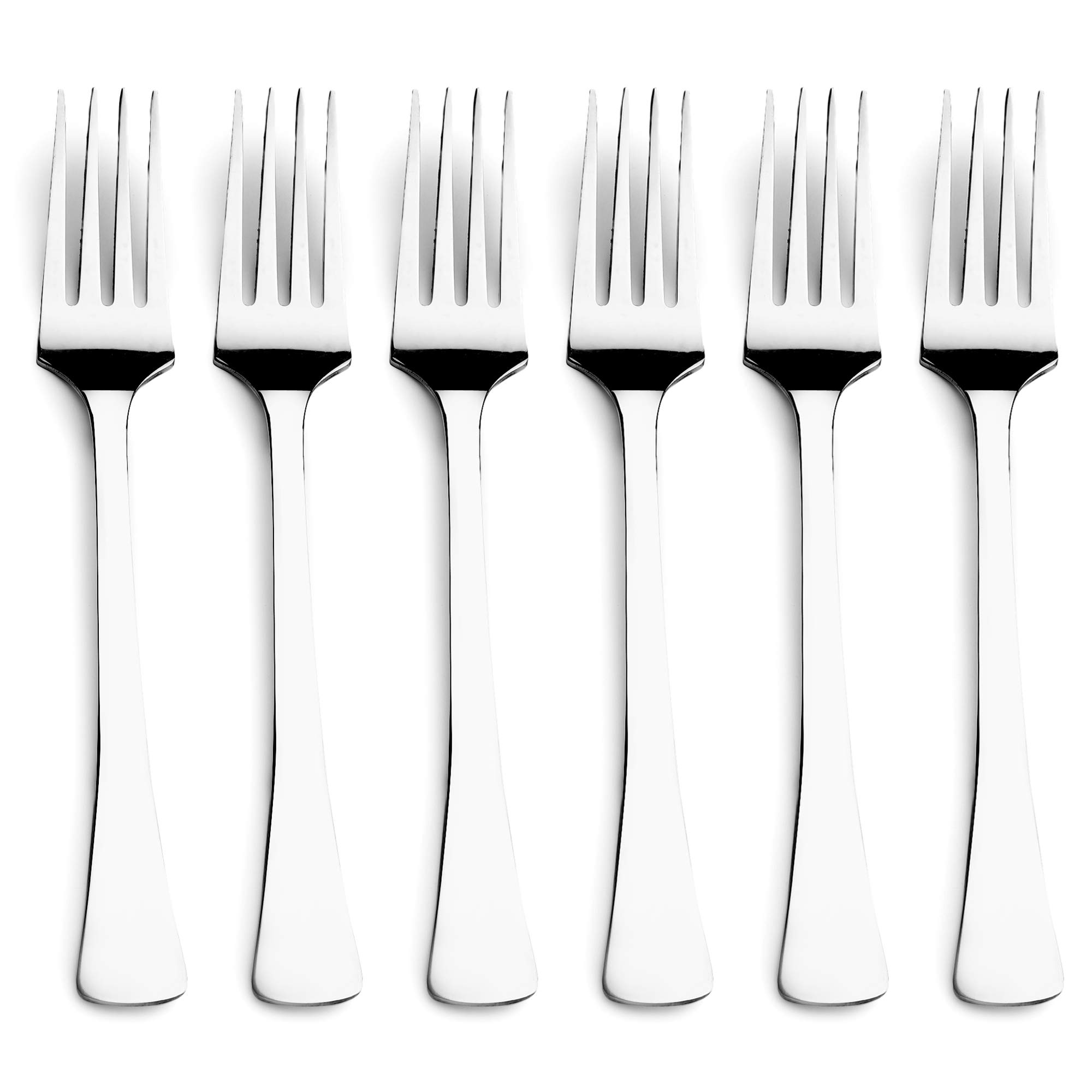 Steren Impex | Stainless Steel - Square Design | Dinner Fork - (Pack of 18)