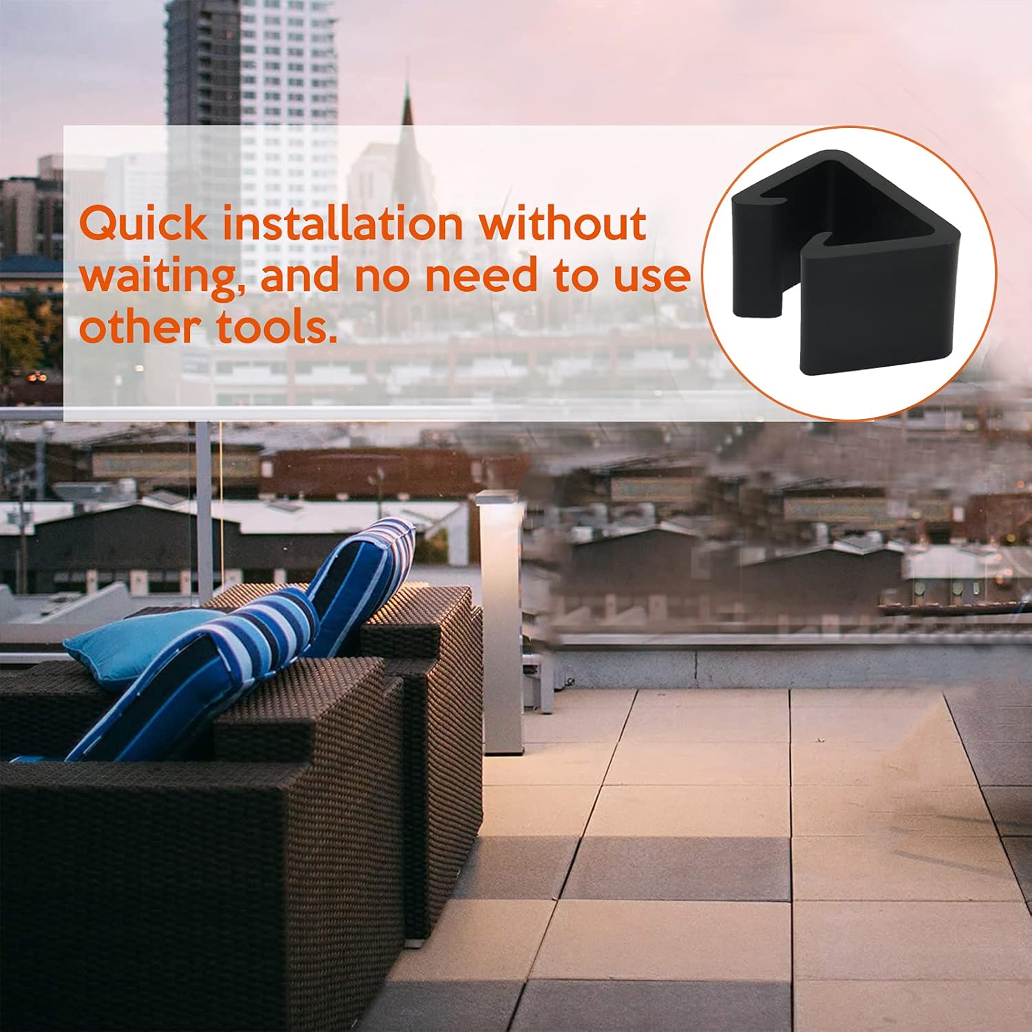 Wicker Furniture Clips 8 Pcs Rattan Sofa Clips Alignment