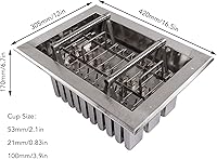 Vista 4 de 30PCS moldes caseros, helado de plata de acero inoxidable DIY helado con cubierta para el comercio