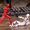 Figuras de acción DANONI Titan 13, Dummy Robot 13 impreso en 3D, Lucky Robot 13 multiarticulado para exhibición en estante, decoración de escritorio, regalo para niños, adultos y coleccionistas 8