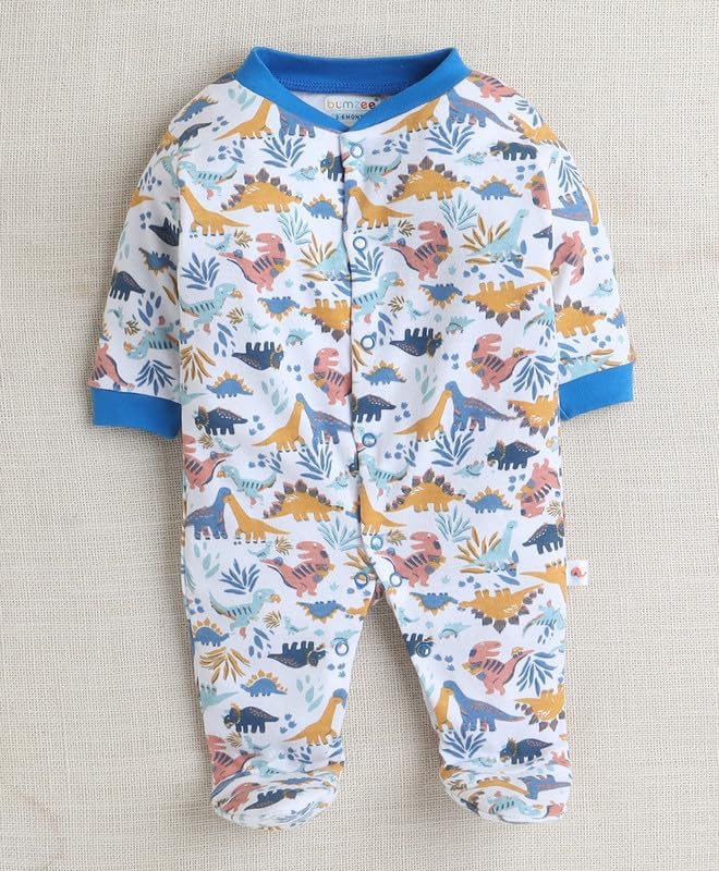 Image of 100% Cotton Rompers for New Born Baby Sleepsuits Jumpsuit Night Suits for Baby Boys & Girls |Onesies| Infant Clothes Pack Of 3