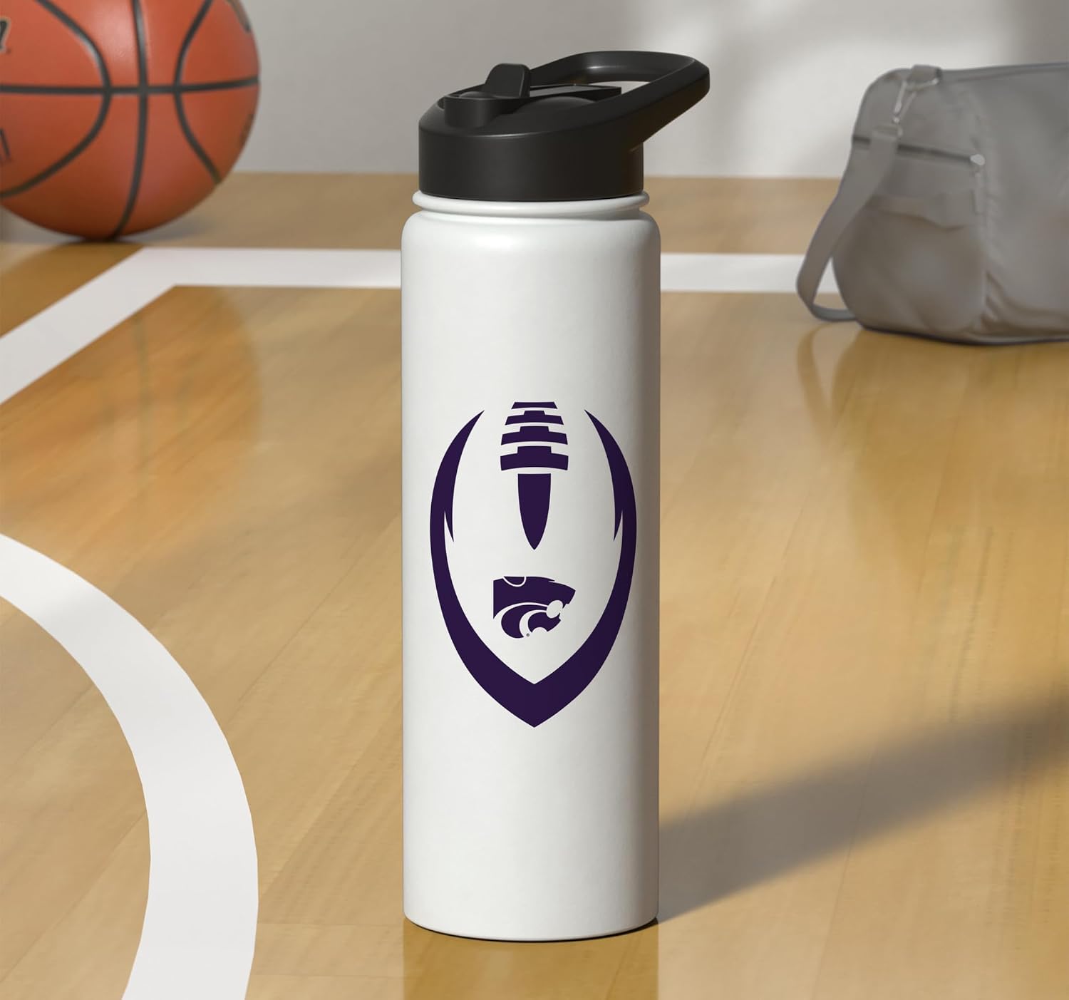 Kansas State Wildcats | Official NCAA University | TDKNST02 Stainless Steel Insulated Water Bottle