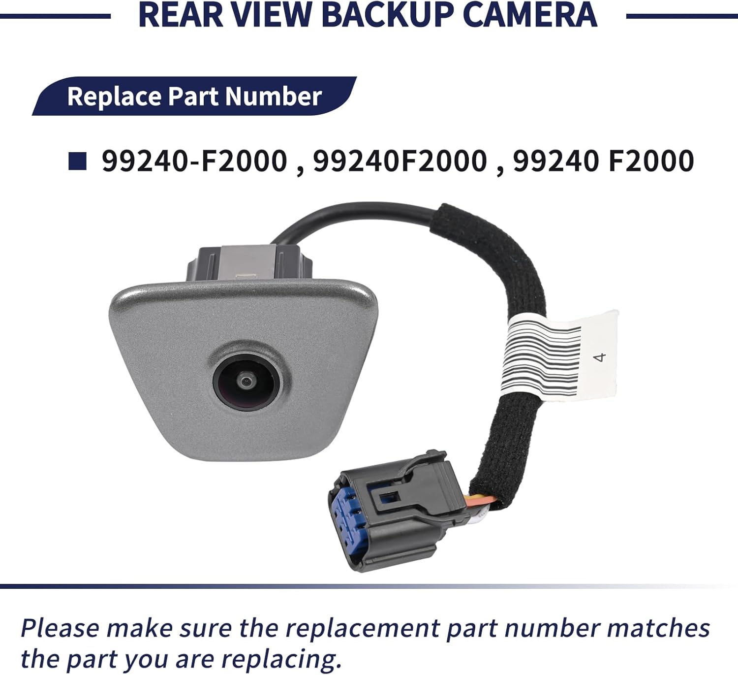 Car Rear View Backup Camera 99240-F2000 99240F2000 Compatible with Hyundai Elantra 2019-2020 Reversing Camera Parking Assist Backup Camera