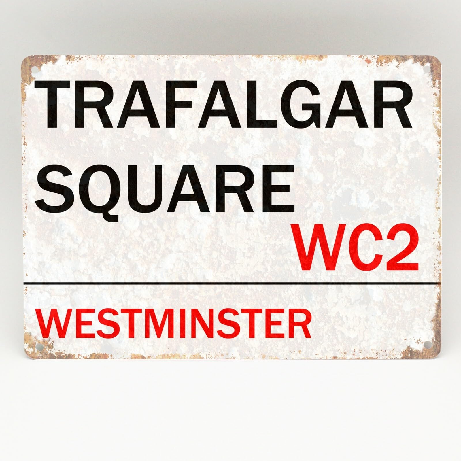 Yelacecca Tin Sign A19867 Trafalgar Square London Street Sign Metal Aluminium Door Wall Plaque 8X12 Inches