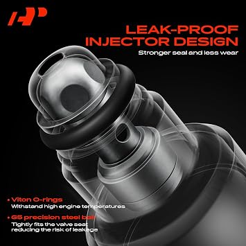 A-Premium Set of 8 Fuel Injector - Compatible with Ford, Lincoln, Mercury Vehicles - 4.6L 5.0L 5.4L 5.8L - E150, E250, E350, F150, F250, F350, Mustang - Replace Part 0280150943, 0280150939, 0280150909