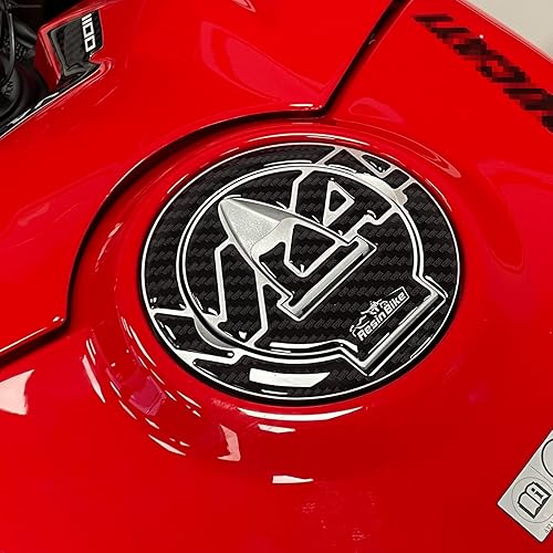 Motorcycle 3D Stickers Compatible with Ducati Panigale V4 and V4S 2018 2022. Tank Cap Protection from Bumps and Scratches. Resin Stickers Motorcycle