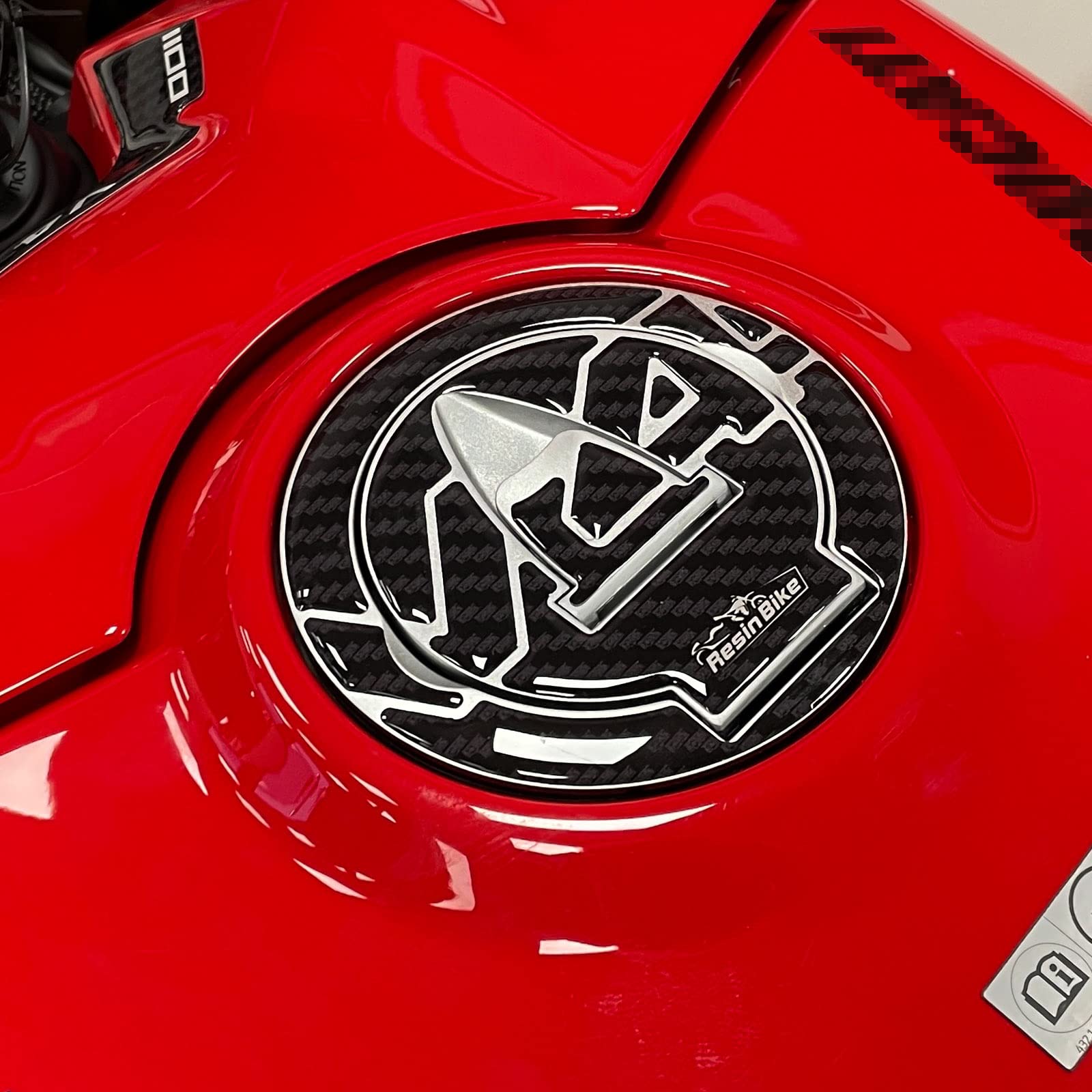 Resin Bike Tank Cap Protection Motorcycle 3D Stickers Compatible With Ducati Panigale V4 And V4s 2018 2022. From Bumps And Scratches. Resin Stickers - Gadget Moto
