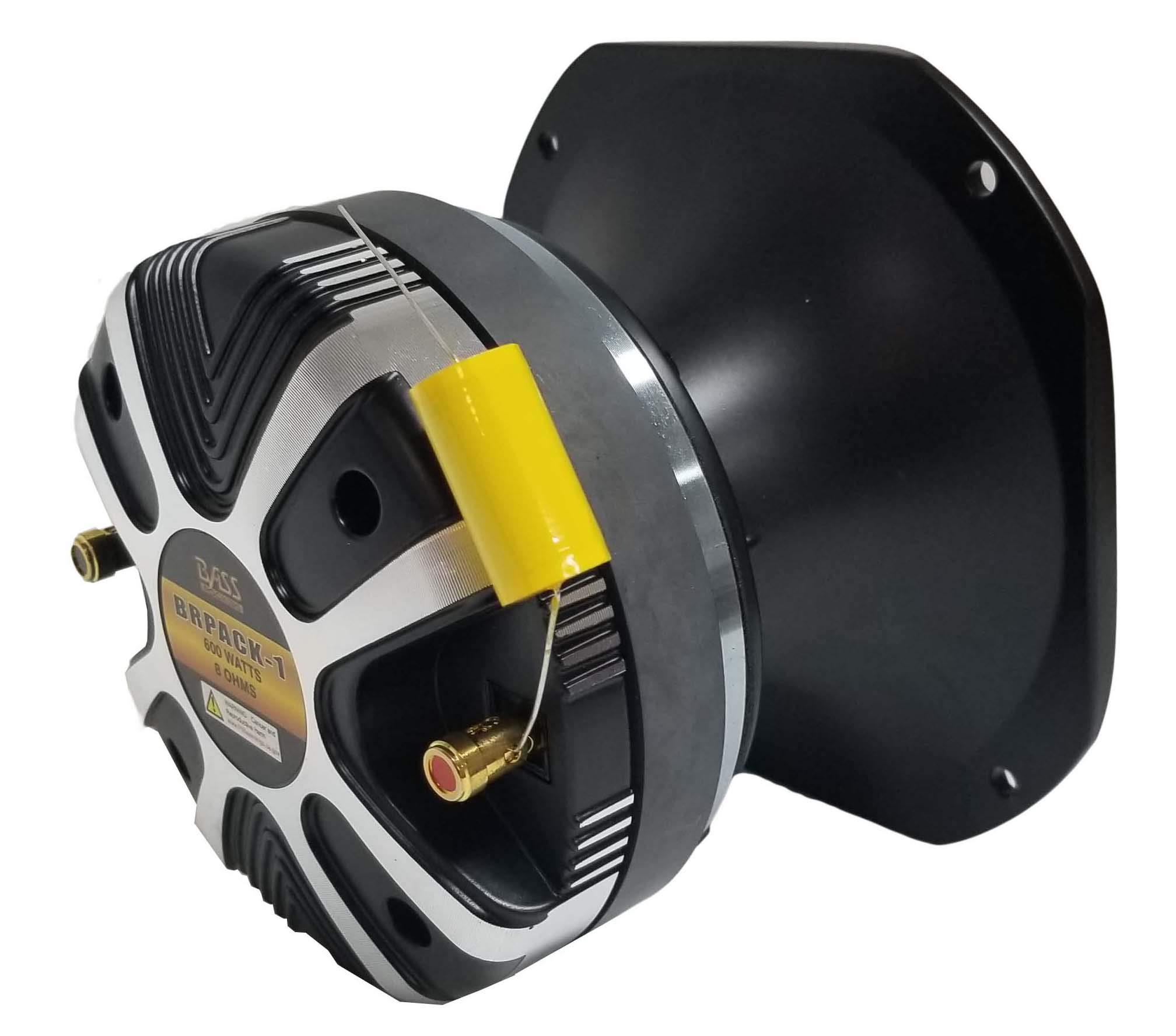 Bass Rockers driver de titanio con bobina de voz de 2 pulgadas y bocina de aluminio – 600 vatios, 8 ohmios con bloqueo de graves