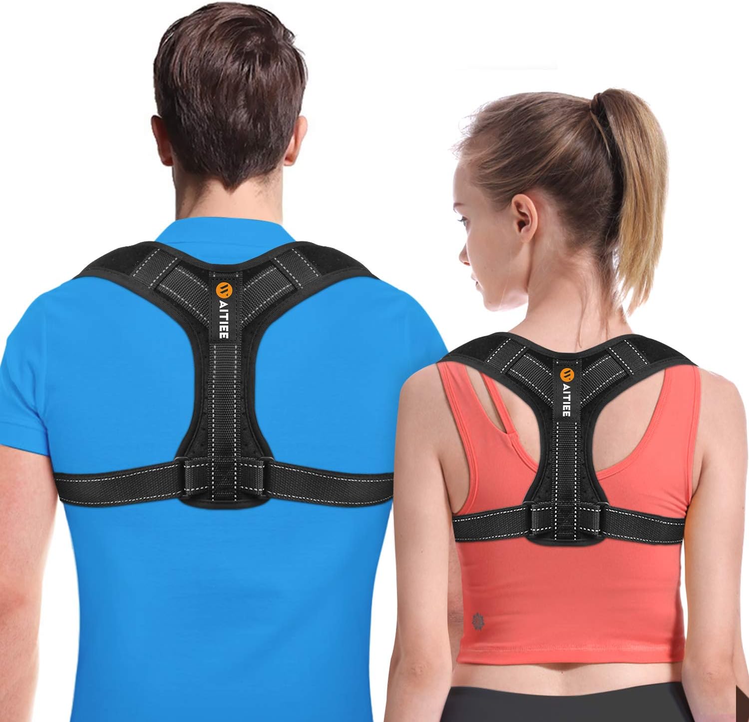 Back Posture Corrector for Men and Women - Posture Brace - Adjustable Back Straightener -Effective Comfortable Adjustable Posture Correct Brace - Posture Support - Kyphosis Brace (L)