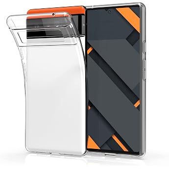 kwmobile Case Compatible with Google Pixel 6 - Silicone Mobile Phone Case Transparent - Transparent