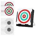GearOZ Pellet Trap, BB Trap Target with Heavy Steel Metal and Wall-Mounted Design, 20 Pcs Target Papers Included