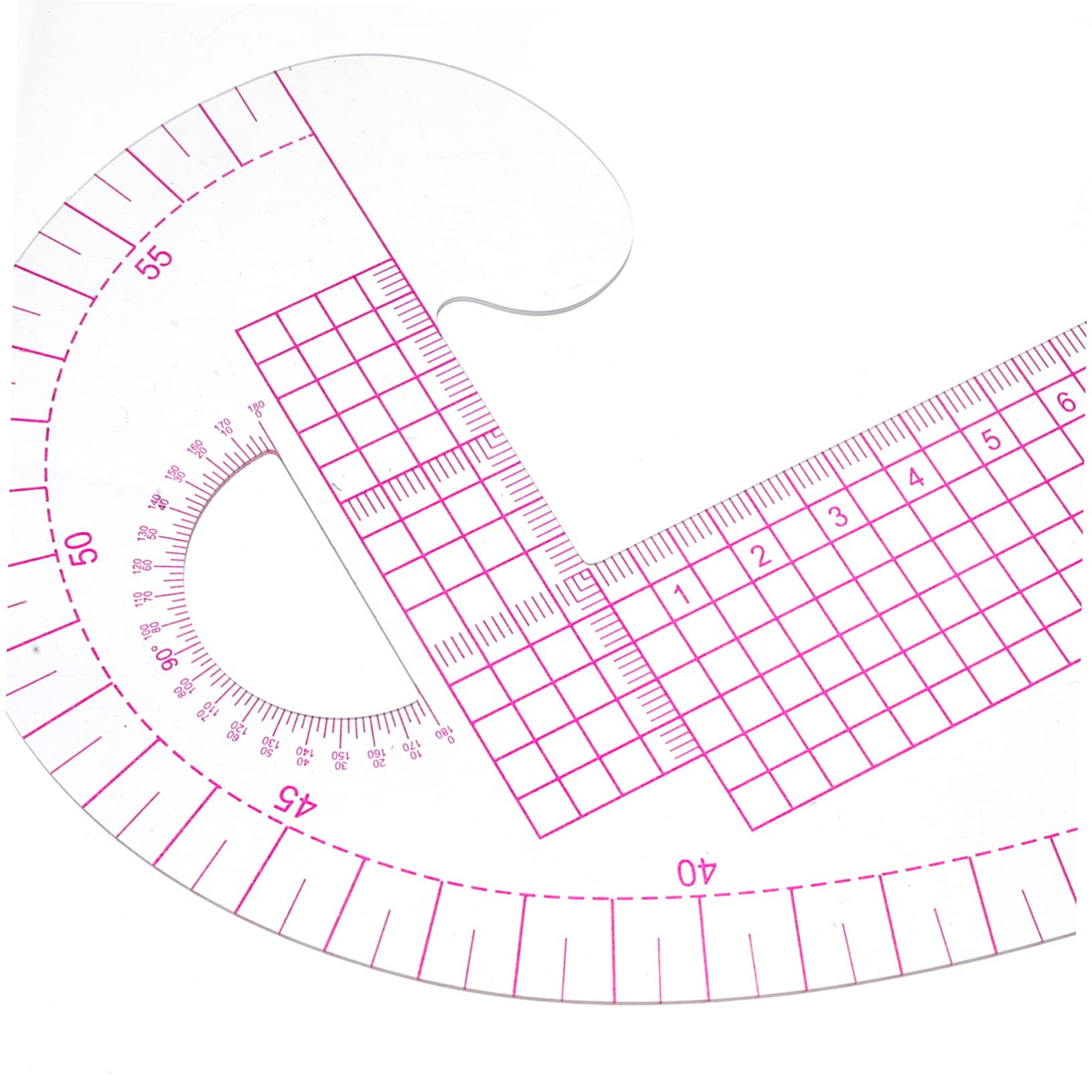 Juego de Reglas de Costura Profesional para Patrones, Corte Manual, Pvc | Incluye 1 Set, Escala Clara y Uso Sencillo, para Dibujo y Diseño de Prendas