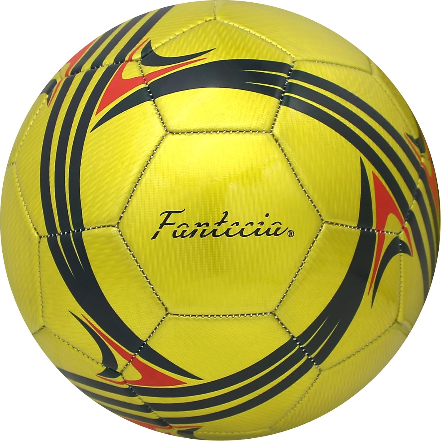 Soccer Ball Size 5 for Unisex Adult Youth, Indoor Outdoor Practice Training Match Soccer Ball, Leather Soccer with Pump