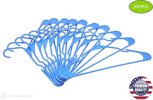 Miniatura 2 de Eldorado Perchas para ropa de tamaño adulto, plástico, ideales para uso diario estándar, ropa, camisas, blusas, camisetas, vestidos, chaquetas,