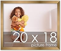 Vista 221 de Poster Palooza Marco de madera de bronce dorado de 26 x 34 pulgadas, acrílico UV, respaldo de tablero de espuma y accesorios para colgar incluidos