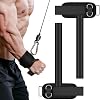 2pcs Weight Lifting Straps Heavy Duty Padded Wrist Support Strap Anti-Slip Lifting Straps with D Ring for Cable Machine Workout