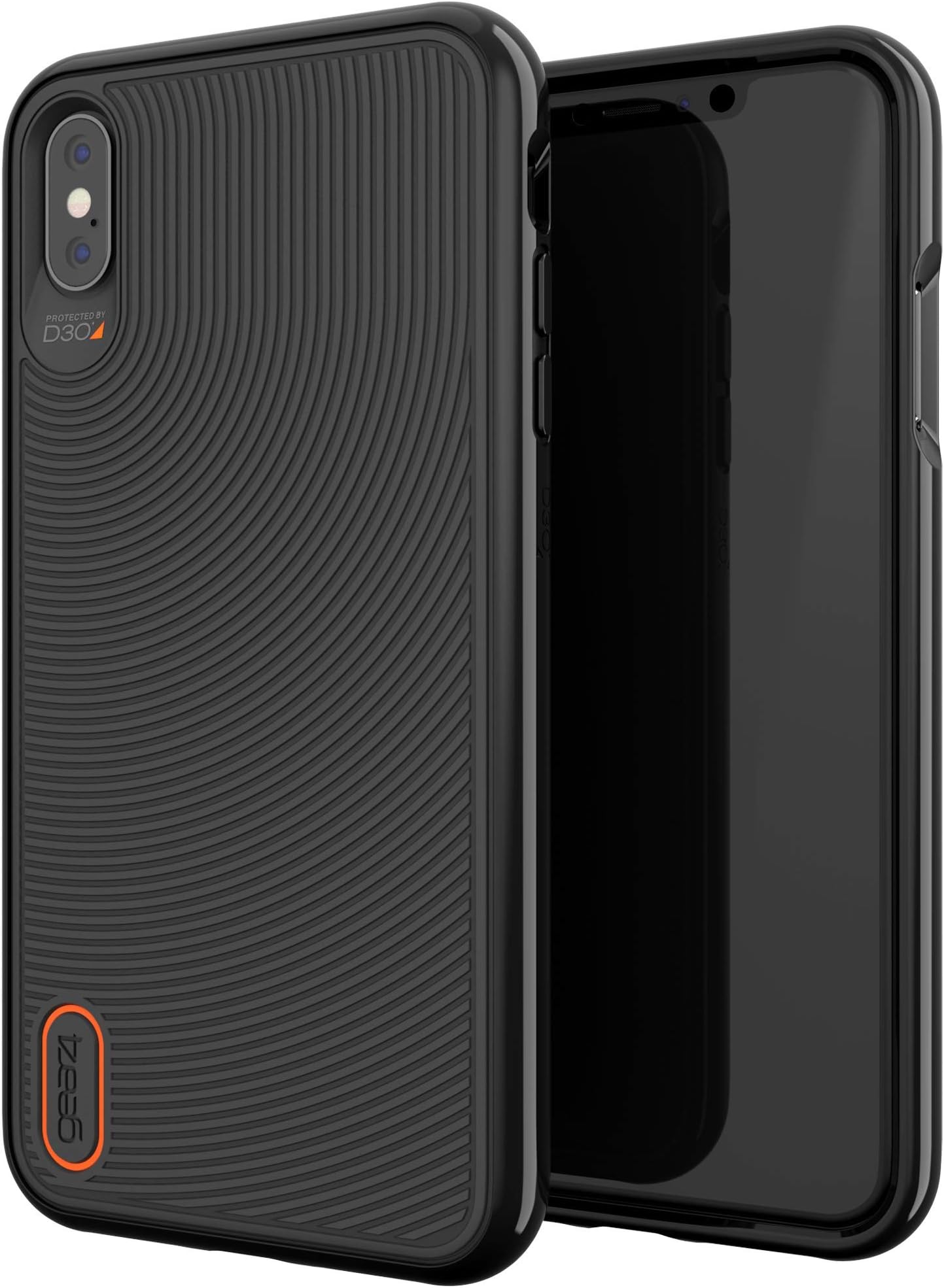 GEAR4 Battersea Designed for iPhone XS Max Case, Advanced Impact Protection by D3O - Black