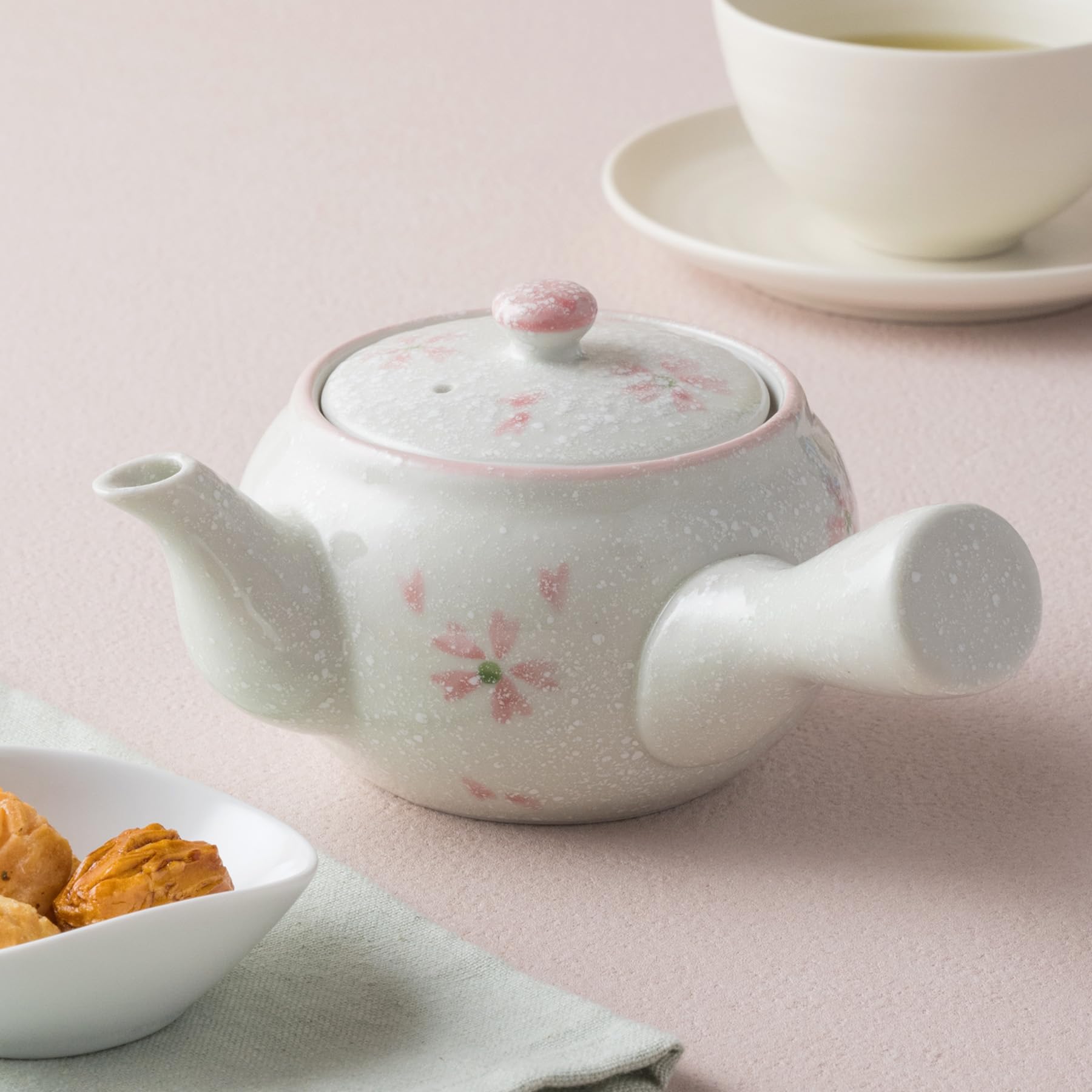 Amazon | 急須(350cc)/さくら淡雪 桜 桜柄 茶こし付 業務用 陶器 法事