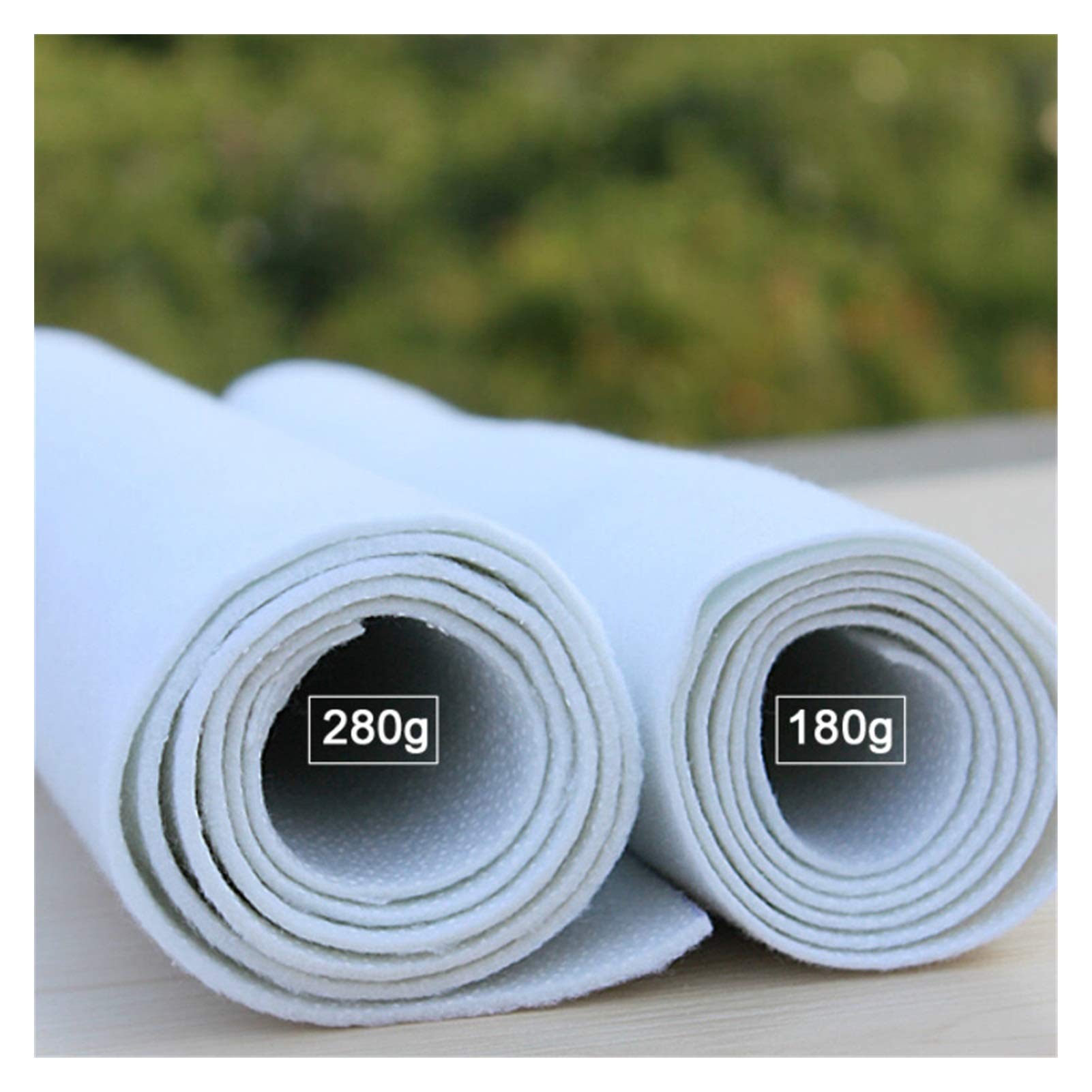 Entretela fusible Tela Riel Plancha Entretela for planchar, adhesivo de una cara de 50x100 cm con materiales de revestimiento adhesivo auxiliar de edredón de algodón(280g)