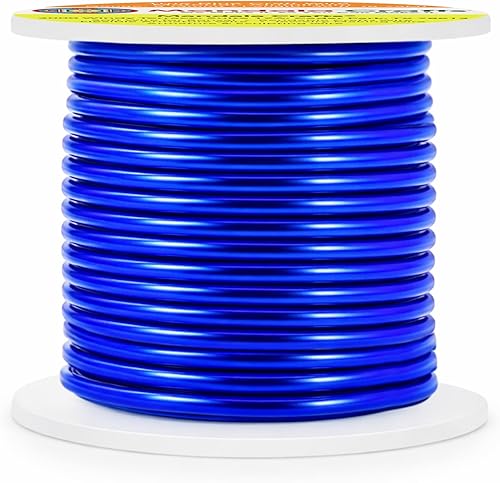 Vista 73 de Mandala Crafts Alambre de aluminio anodizado de calibre 8 para hacer joyas, alambre gris flexible de color de 32 pies, flexible y flexible