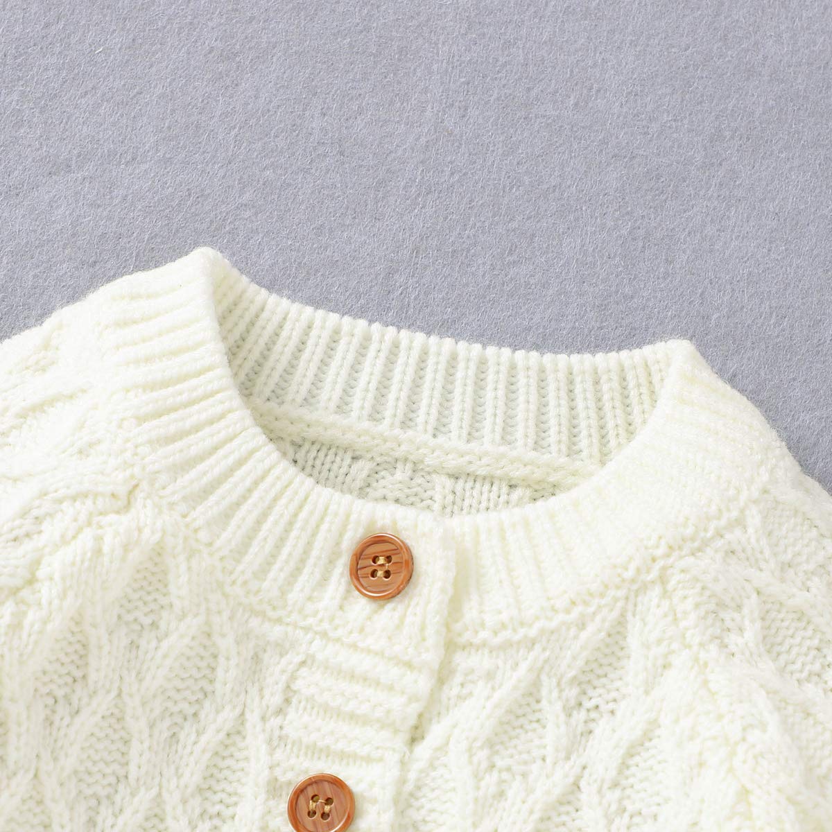 Grenouillère en tricot pour bébé garçon, fille, couleur unie, mignonne, décontractée à manches longues, tenue d'hiver chaude avec chapeau pour nouveau-né