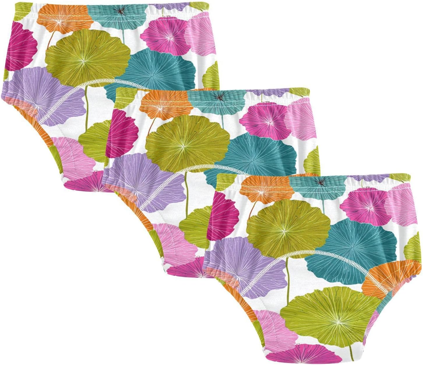 Baby Boys Potty Training Must Haves Pants Reusable Multicolor Water Lily Leaf Overnight Potty Training Underwear