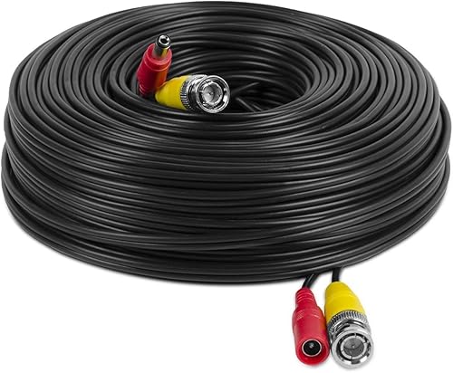 Miniatura 8 de Amcrest 2-Pack 4K Cable de cámara de seguridad 150FT BNC Cable de cámara CCTV, Pre-Made All-in-One Video y cable de alimentación para cámara de
