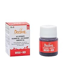 Decora 9600810 Gel Colorante Decora Rosso 28 G, dal colore intenso e brillante