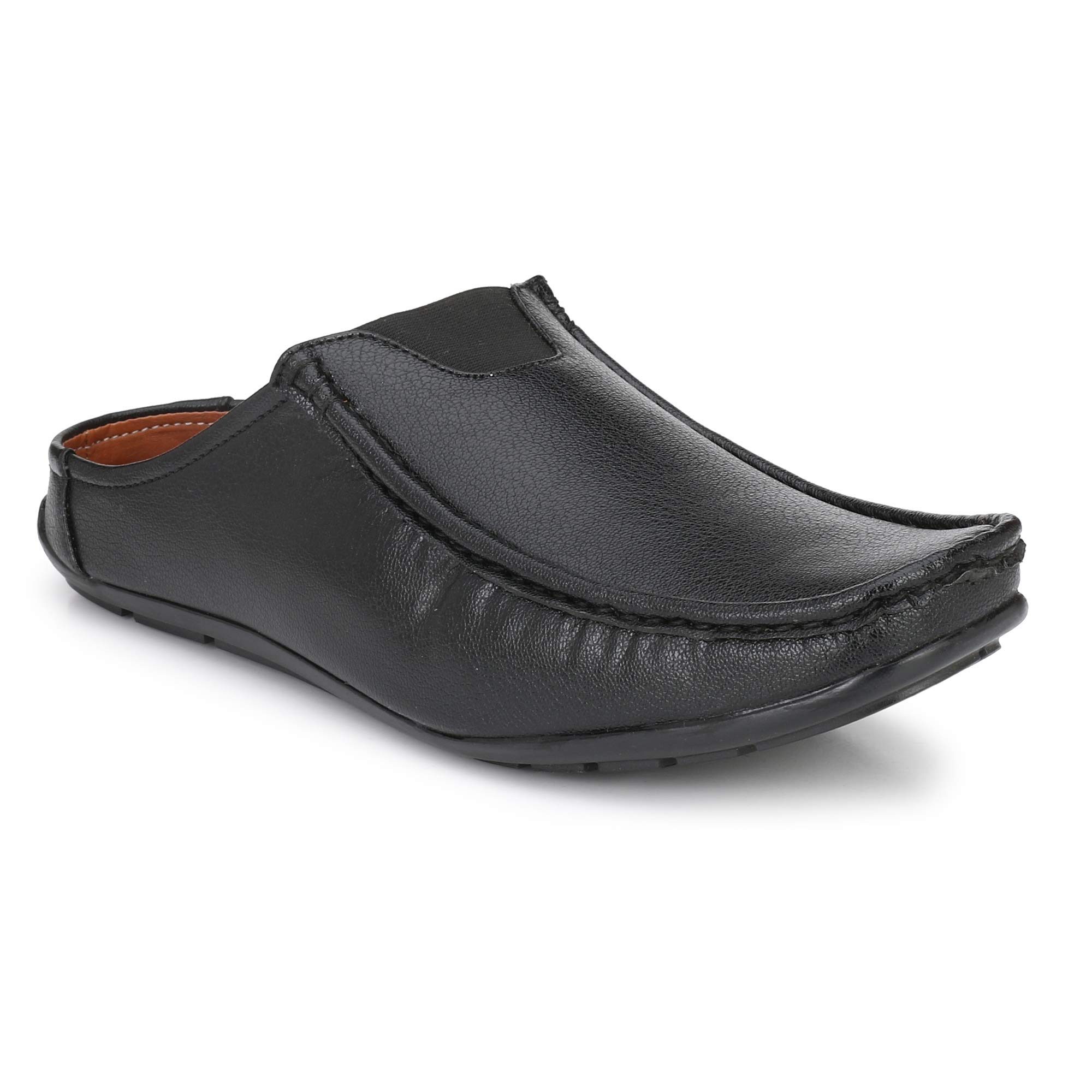 QHAN Scarpia Open Back Loafer for Men-7 Black (B07GXHGRSG) Amazon Price History, Amazon Price Tracker
