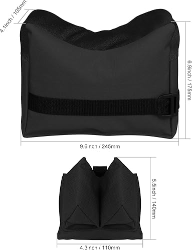 Miniatura 7 de Bolsas de descanso con relleno de dos piezas para deportes de objetivo Soporte delantero y trasero para tiro de campo