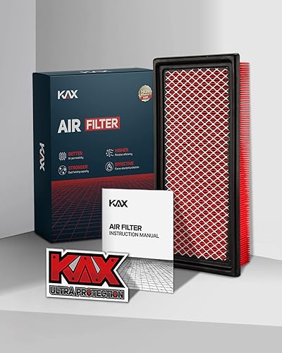 Miniatura 35 de KAX Filtro de aire de motor premium, GAF041 (CA9401) Reemplazo para filtro de motor Ram 1500 2500 3500, vida útil 200% más larga