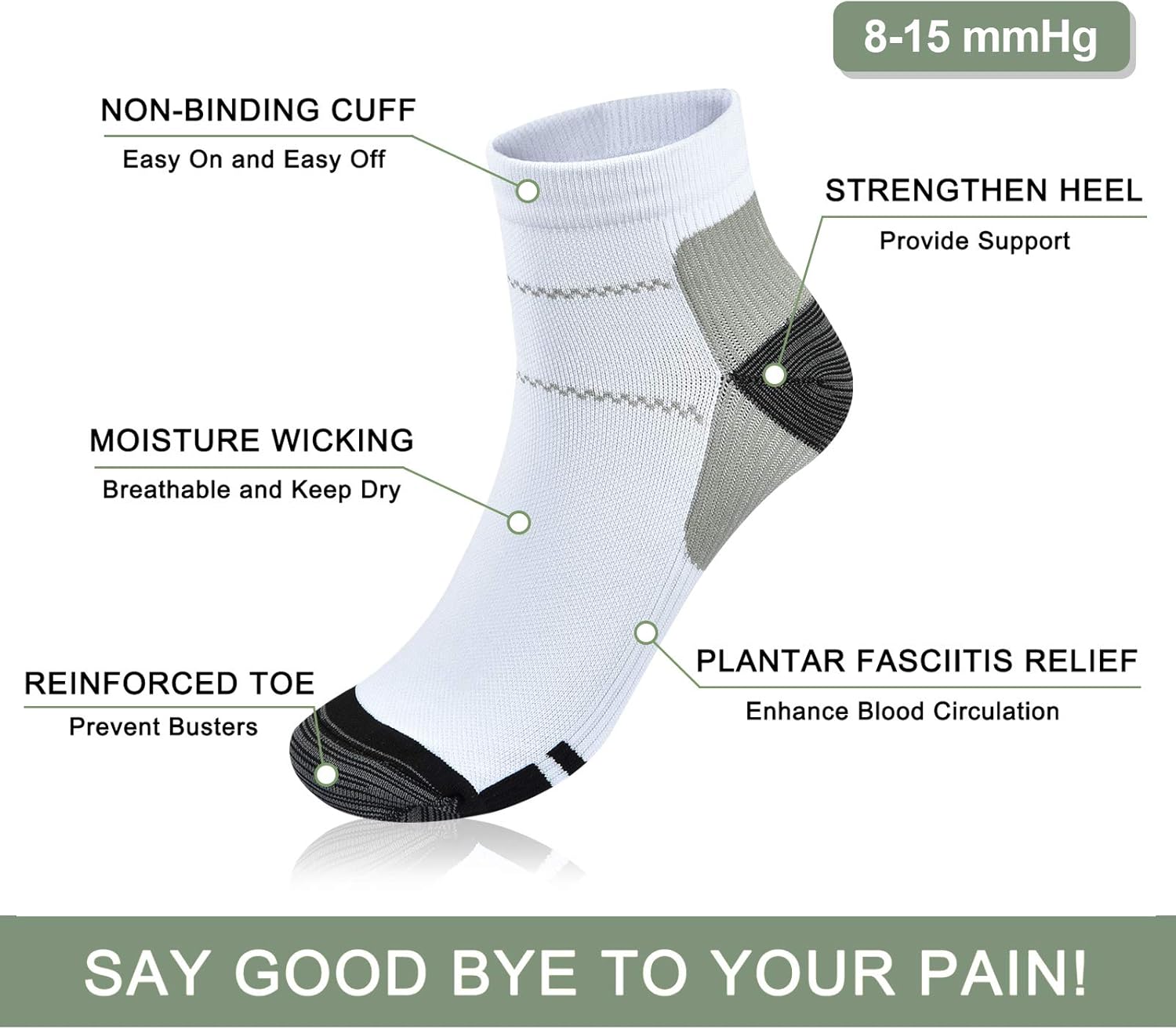 Uр Tо 40% оƒƒ Blahhey 7 Pairs Ankle Compression Socks for Men & Women Athletic Comfortable Lightweight Fit for Plantar Fasciitis Relief, Cushion Foot Support, Running, Travel (L/XL) Amаzіng 🔥 Blahhey 7 Pairs Ankle Compression Socks for Men & Women Athletic Comfortable Lightweight Fit for Plantar Fasciitis Relief, Cushion Foot Support, Running, Travel (L/XL)
