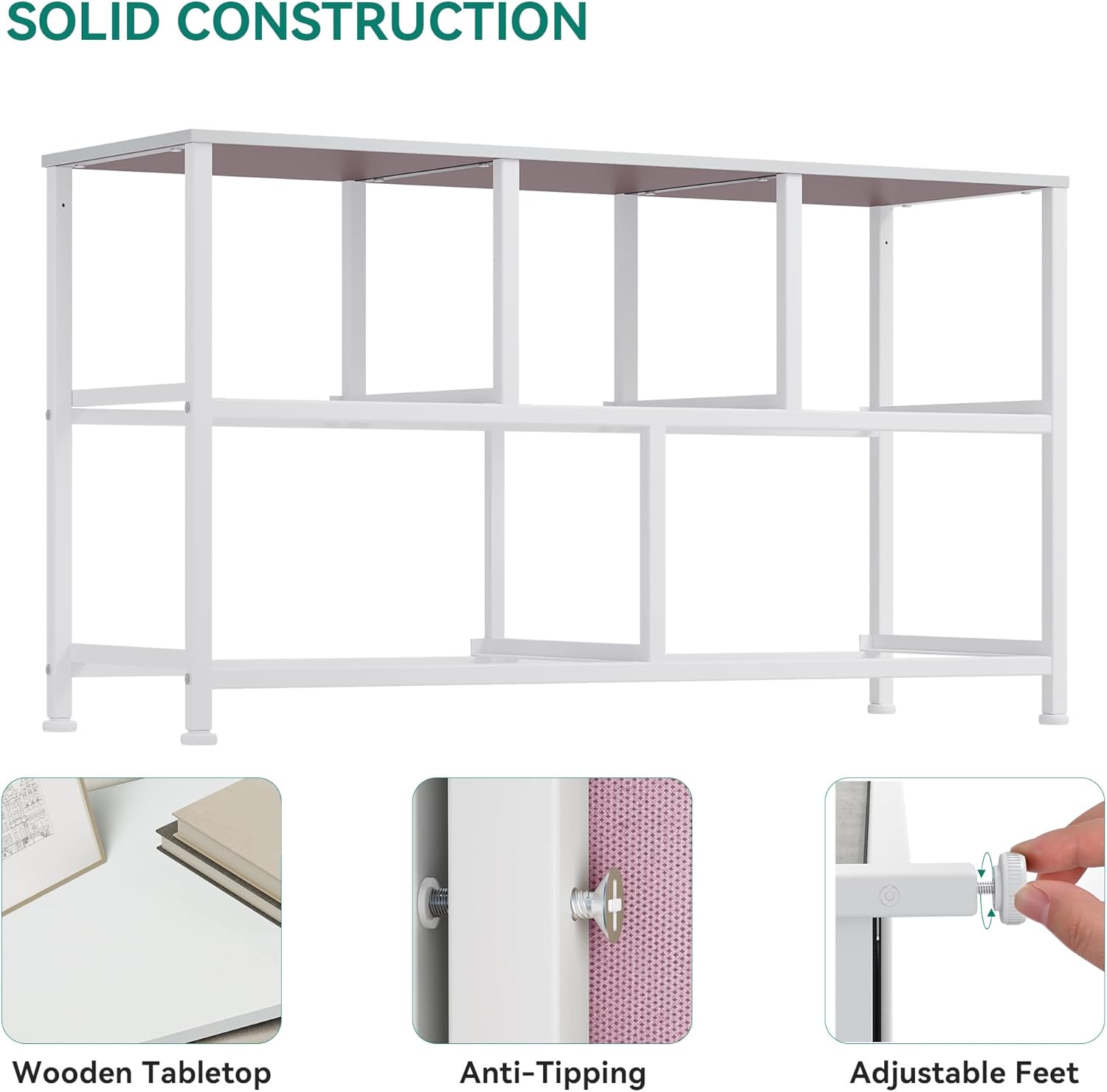 YITAHOME Wide Storage Tower with 5 Drawers - Fabric Dresser, Organizer Unit for Bedroom, Living Room, Closets & Nursery - Sturdy Steel Frame, Easy Pull Fabric Bins & Wooden Top (Pink)