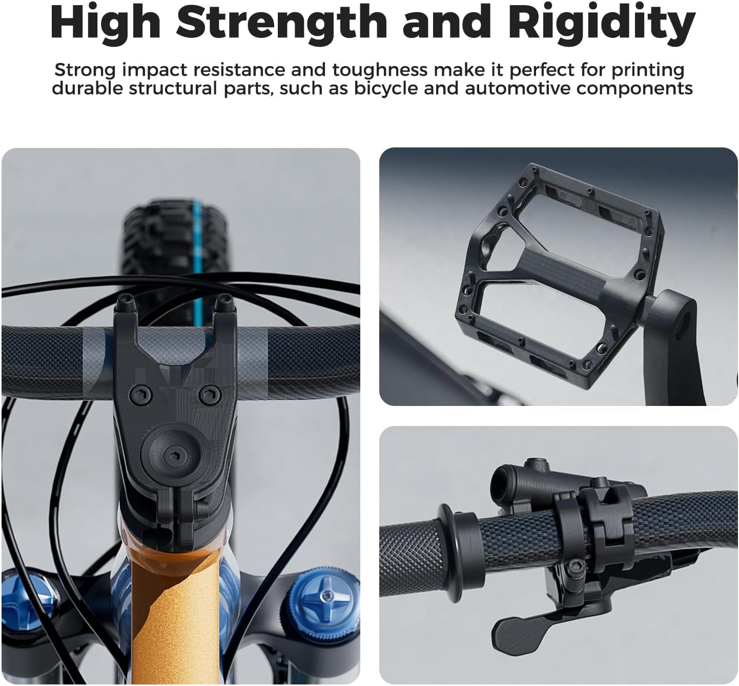 Creality Hyper PA6-CF filament 1,75 mm do drukarki 3D, włókno węglowe, 1 kg, fioletowy Hyper PA6-CF Black