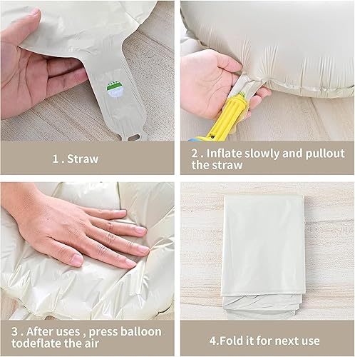 Miniatura 5 de DUXUANT, Globos gigantes de color blanco crema del número 21 de 40 pulgadas, color blanco crema para fiesta de 21 años, globo de número 21 para