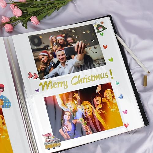 Miniatura 7 de Vienrose - Álbum de fotos para 600 fotos de 4 x 6, hecho de cuero, gran capacidad, para recuerdos familiares, bodas, aniversarios, bebés, vacaciones