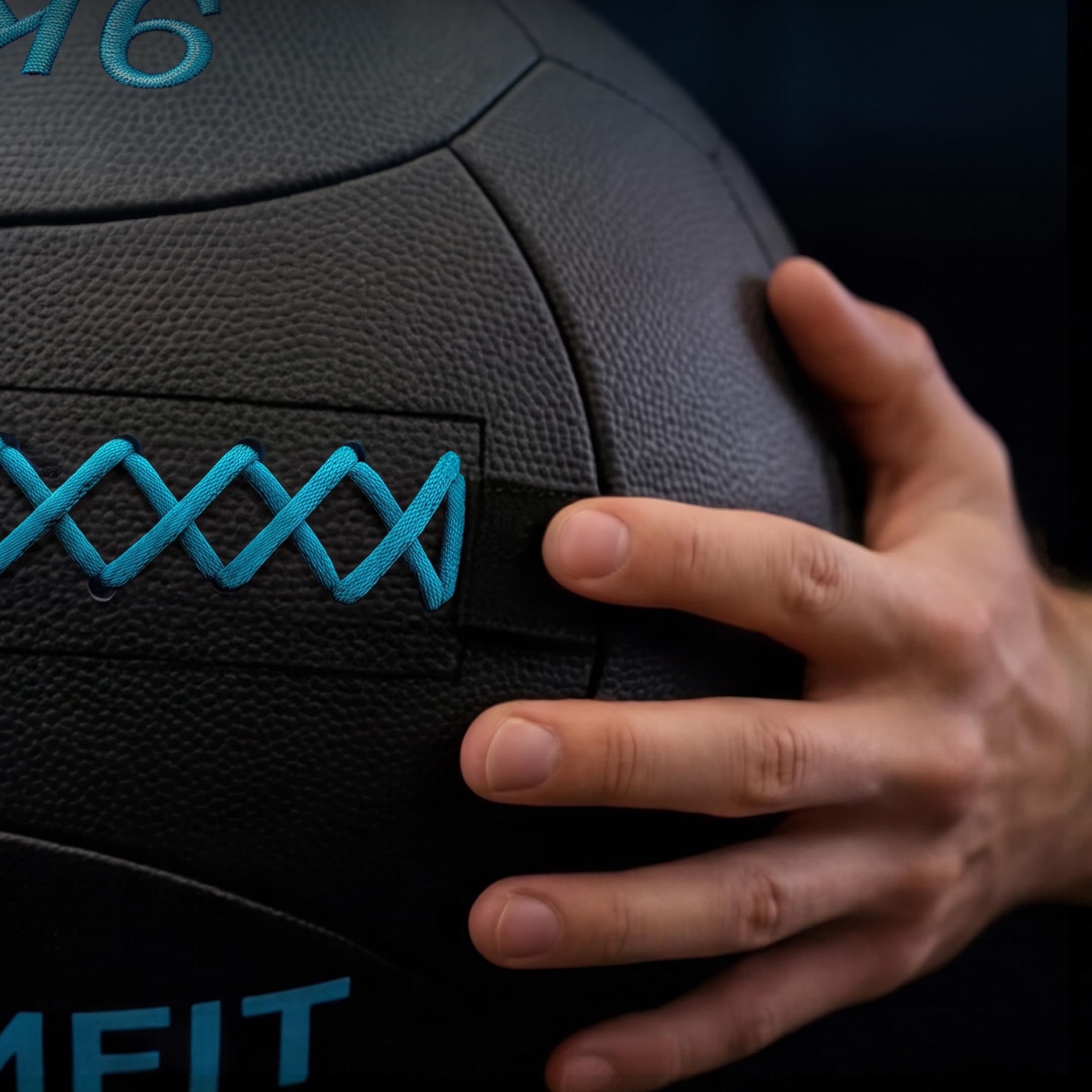 Cecotec Ballon Médicinal - Wall Ball - Drumfit WALLPRO-KV 9 kg. Rembourrage en Sable et Kevlar, Résistant à l'eau et à la Transpiration, Coutures Renforcées, Idéal pour la Force et Le Cross Training